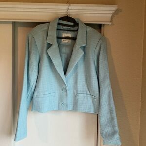 Abercrombie & Fitch Light Blue Women's Blazer